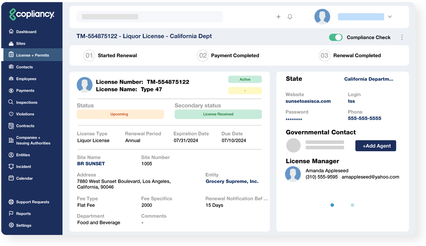 Business Licenses - Software for Managing Licenses